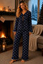 Bürümcük Knitted Long Sleeve Dressing Gown Women's Pajama Set - 2