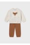 Baby Boy Tile Fox Tracksuit Set