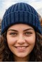 Women's Ribbed Folded Knitwear Winter Beanie
