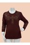 Women's Luxury Stone Embellished Mother Clover Blouse- New Season- Winter 2026