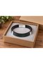 Morenza Forestrail Black Green Leather Men's Bracelet - Three Stripes Minimal Design - 2
