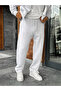 Light Gray Panda Fabric Pipe Leg Sweatpants Mrk-2875 - 4