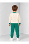 Children's Printed Top and Bottom Sweatshirt Tracksuit Set - 5