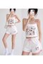 Character Patterned Lycra Cotton Combed Cotton Shorts Set