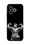 Honor 600 Lite Compatible Ancient Statue Muscular God Pattern Transparent Phone Case