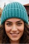 Women's Ribbed Folded Knitwear Winter Beanie