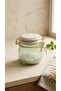 Lockable Ceramic Lid 450 Ml. Green Jar
