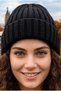 Women's Ribbed Folded Knitwear Winter Beanie - 3