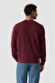 Original Hm Crew Tawny Port French Terry 100% Cotton Purple Men's Sweatshirt - 2