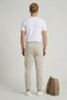 3 Thread Men's Sweatpants with Elastic Cuffs Soft Cotton Smoked Gray Brown Black Stone - 3