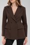 Women's Waist-Fitted Double-Breasted Closure Design Blazer Jacket - 6