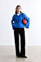 Black Gabardine Palazzo Pants - 6