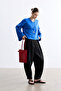 Black Pleated Shalwar Pants - 4