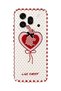Honor 600 Pro Compatible Red Checkered Rabbit Pattern Transparent Phone Case