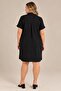 Plus Size Polo Neck Midi Dress - 4