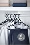 6 Pcs Black Plastic Clothes Clothing Hangers