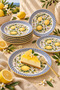 Lemon Flower Cake Plate for 6 People 20 cm