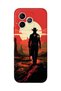 Honor 600 Lite Compatible Cowboy Sunset Pattern Transparent Phone Case
