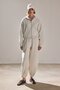 Hooded Basic Zippered Sweatshirt - 3