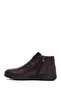 Men's Brown Zippered Leather Boots Wm832003Dv - 3