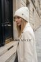 Knitwear Women's Beanie with Metal Flower Accessories