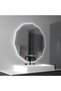 LED Mirror 60cm, POLIGON MotionGlow Marcello Sensor, Defog System, Clock & Thermometer, Dimmable - 4