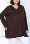 Women's Stone Printed Plus Size Tunic - 6