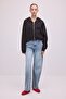 Hooded Basic Zippered Sweatshirt - 3