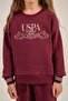4-14 Years Licensed Us Polo Assn Girls' Set - Plum - 6