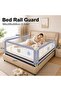 SKY-TOUCH Bed Rail for Toddlers, Baby Bed Rail Guard Infants Safety Bed Guardrail Adjustable Height, Upgraded seamless reinforced safety fence protector baby crib rail guardrail (3 Side, 1.8mx2mx2m) - 4