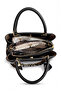 Handbag Black Multi-Compartment Stylish Women's Hand Shoulder Bag - 6