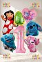Lilo Stitch and Angel Balloon Set 1 Year Old - 7 Piece Large Size Birthday Balloon Set