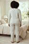 Reported Interlock Fabric Collar Buttoned Winter Plus Size Women's Pajama Set 2900 - 5