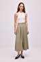 High Waist Belt Detail Skirt - 5