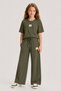 9-15 Years Luxery Colorce Girls' 3-Piece Set-Khaki - 2