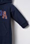 3-18 Months Licensed U.S. Polo Assn. Baby Boy Romper-Navy Blue - 5