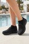26207 Black Orthopedic Women's Sneaker Laceless Lightweight Summer Mesh Casual Shoes - 3