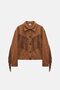 Tasseled Suede Short Jacket - 6