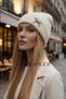 Women's Beret with Stone Bow Accessories