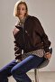 Hooded Basic Zippered Sweatshirt - 2