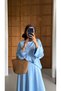 Women's Hijab Two-Piece Set Tunic-Skirt Comfortable Fit Top and Bottom Set - 3
