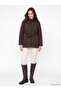 Alita City Lcw Modest Brown Belted Quilted Women's Puffer Coat - 2