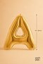 Gold Foil Balloon Letter a 16 Inch 40 Cm, Gold Color Name and Birthday Party Decoration - 2