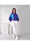 80ler Retro Bomber Oversize Ceket - 5
