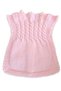 1 Year Old Baby Vest with Braided Hair (100% Hand Knitted) - 3