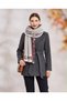 Cashmere Textured Rose Model Knitwear Scarf - 5