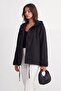 Hooded trench coat with fleece lining - 2
