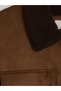 Quality Parts from Çelebi Store Standard Fit Fur Roba Collar Suede Men's Coat - 4