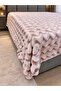 Bubble Double Layer Quilt Blanket -Powder Tkebt Powder - 2