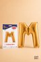 Gold Foil Balloon Letter m 40 Inch 102 Cm, Helium Compatible Gold Color Large Letter Balloon